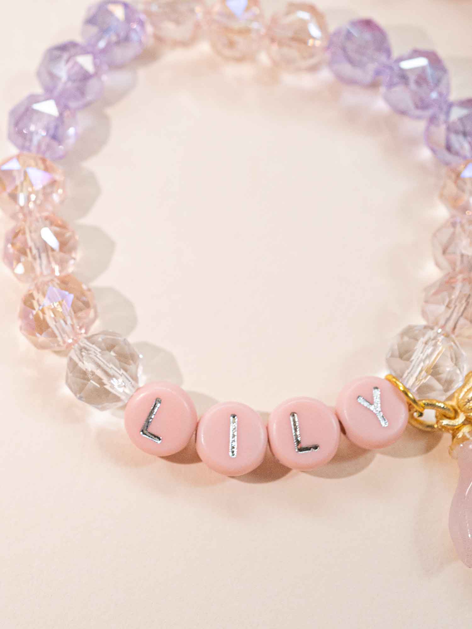 Personalized Crystal Mermaid Name Bracelet | Jade Tail Beads, Custom Ocean Gift