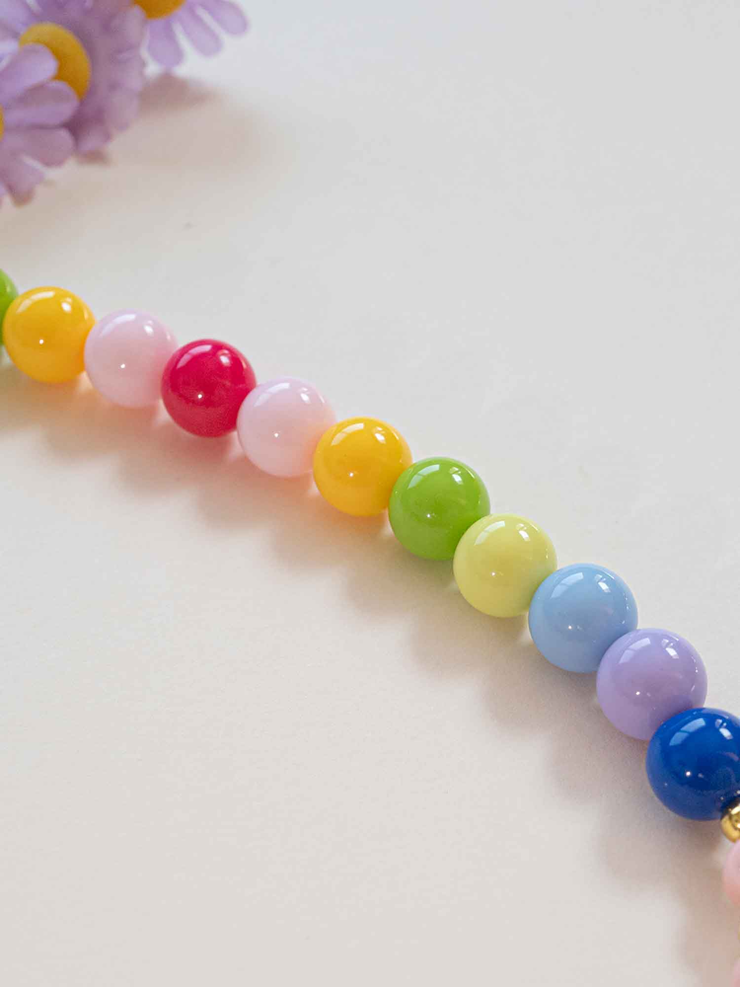 Personalized Unicorn Name Necklace: Rainbow Beaded Charm Jewelry