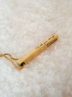 Personalized Engraved Bar Necklace | Custom Name or Coordinates Gift Keepsake