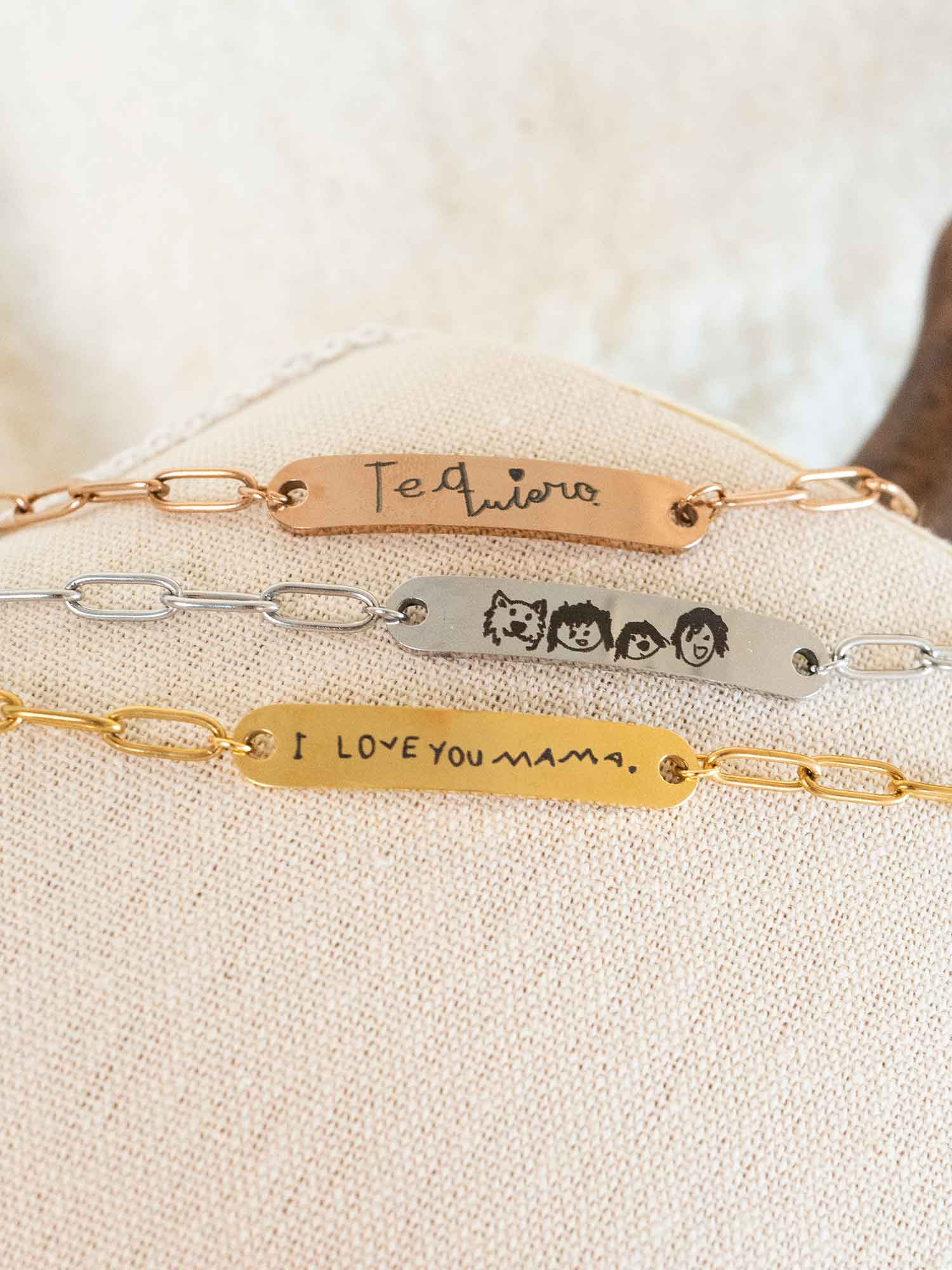 Custom Handwriting Bracelet | Personalized Drawing or Signature Jewelry