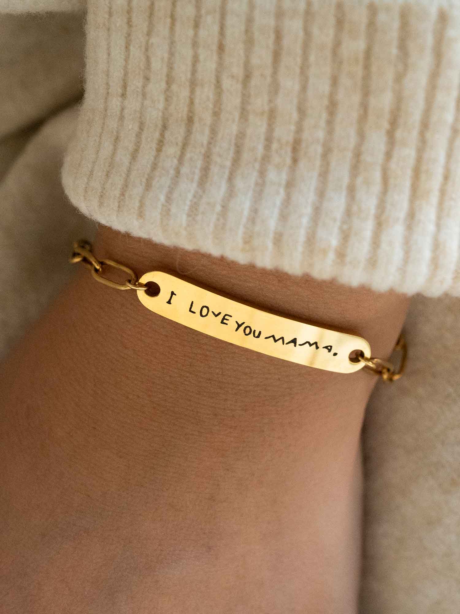 Custom Handwriting Bracelet | Personalized Drawing or Signature Jewelry