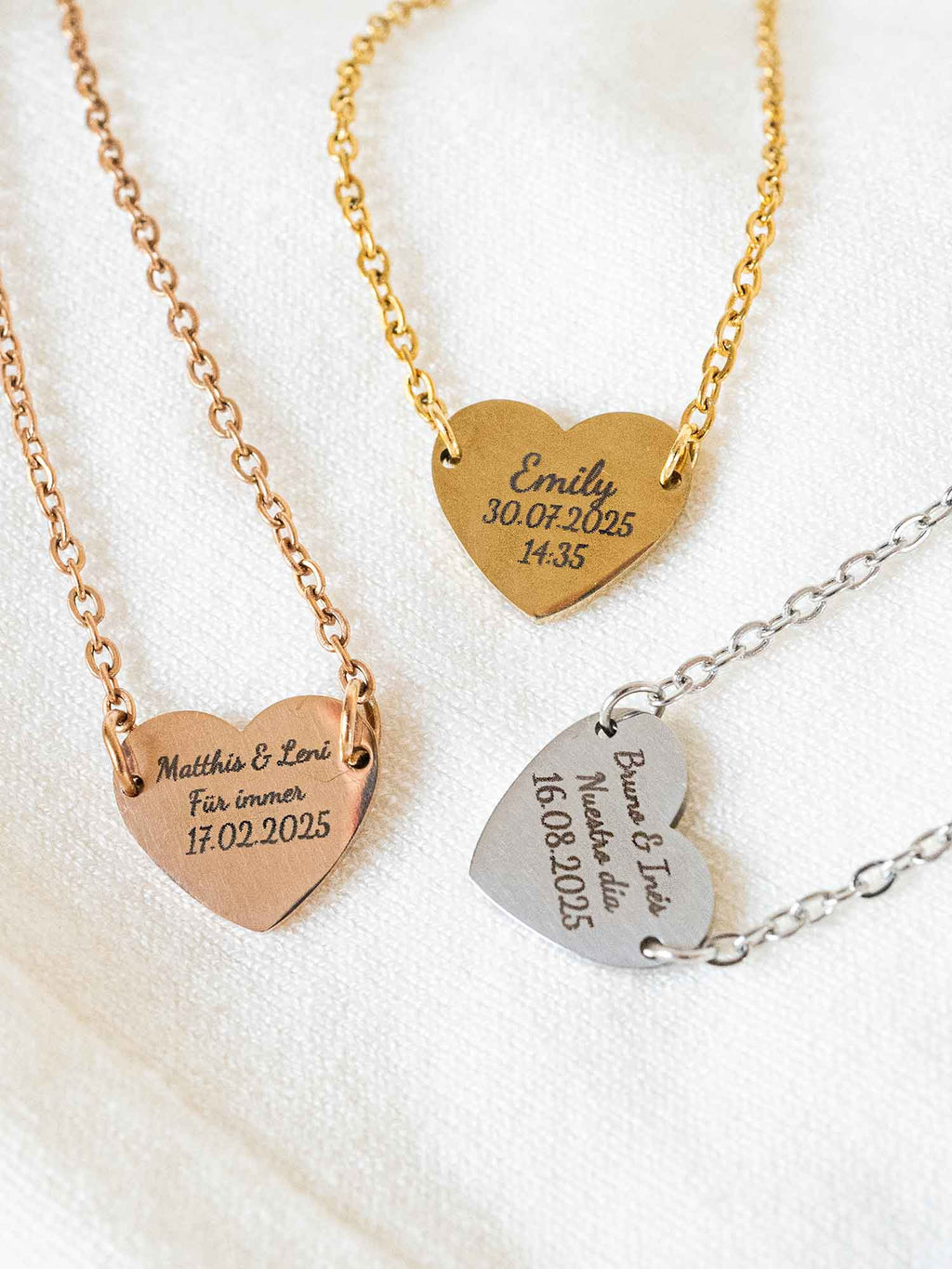 Personalized Heart Bracelet: Engraved Name/Date