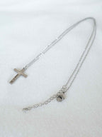 Personalized Cross Necklace: Engraved gift for baptisms, confirmations