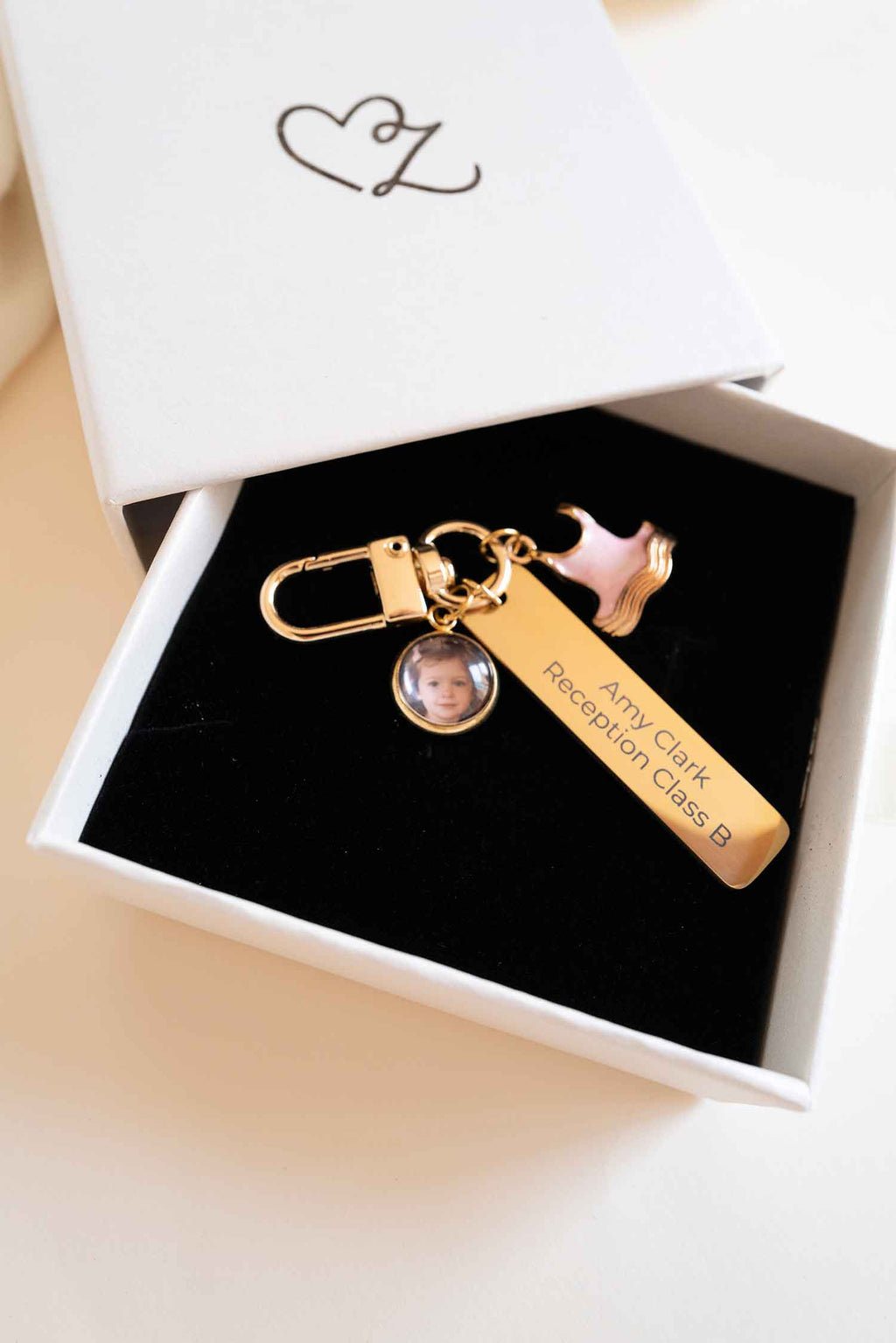 Personalized Ballerina Photo Bag Clip: Engraved Name Tag, Dance Gift