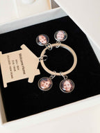 Personalized Family Photo Keychain: Engraved House Keyring
