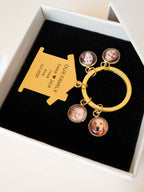 Personalized Family Photo Keychain: Engraved House Keyring