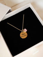 Personalized Name Date Necklace, Engraved Gift