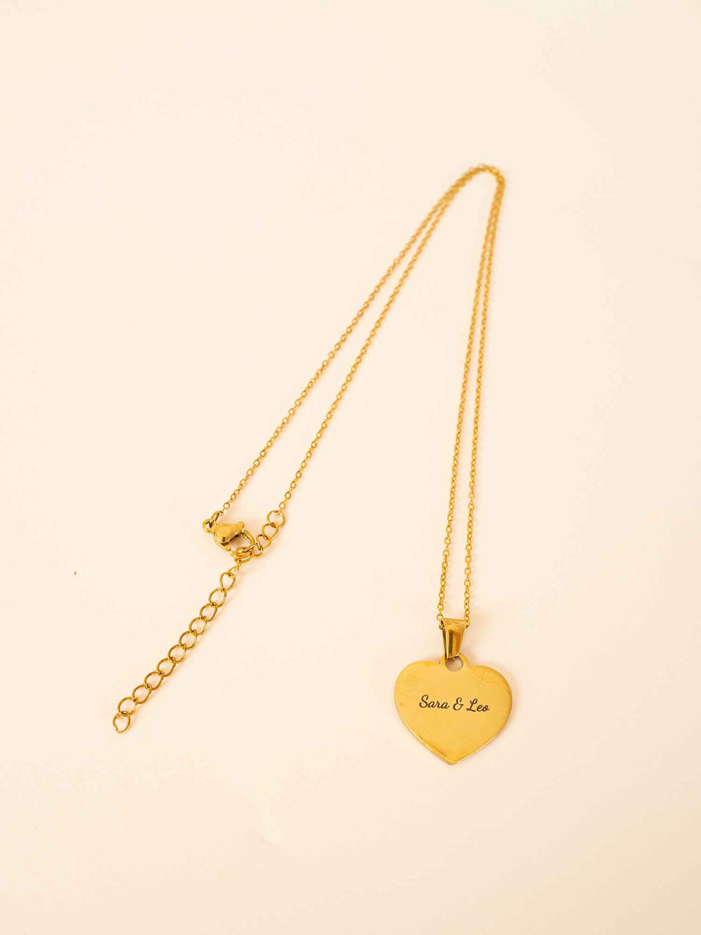 Personalized Heart Name Necklace, Engraved Couples Names & Date