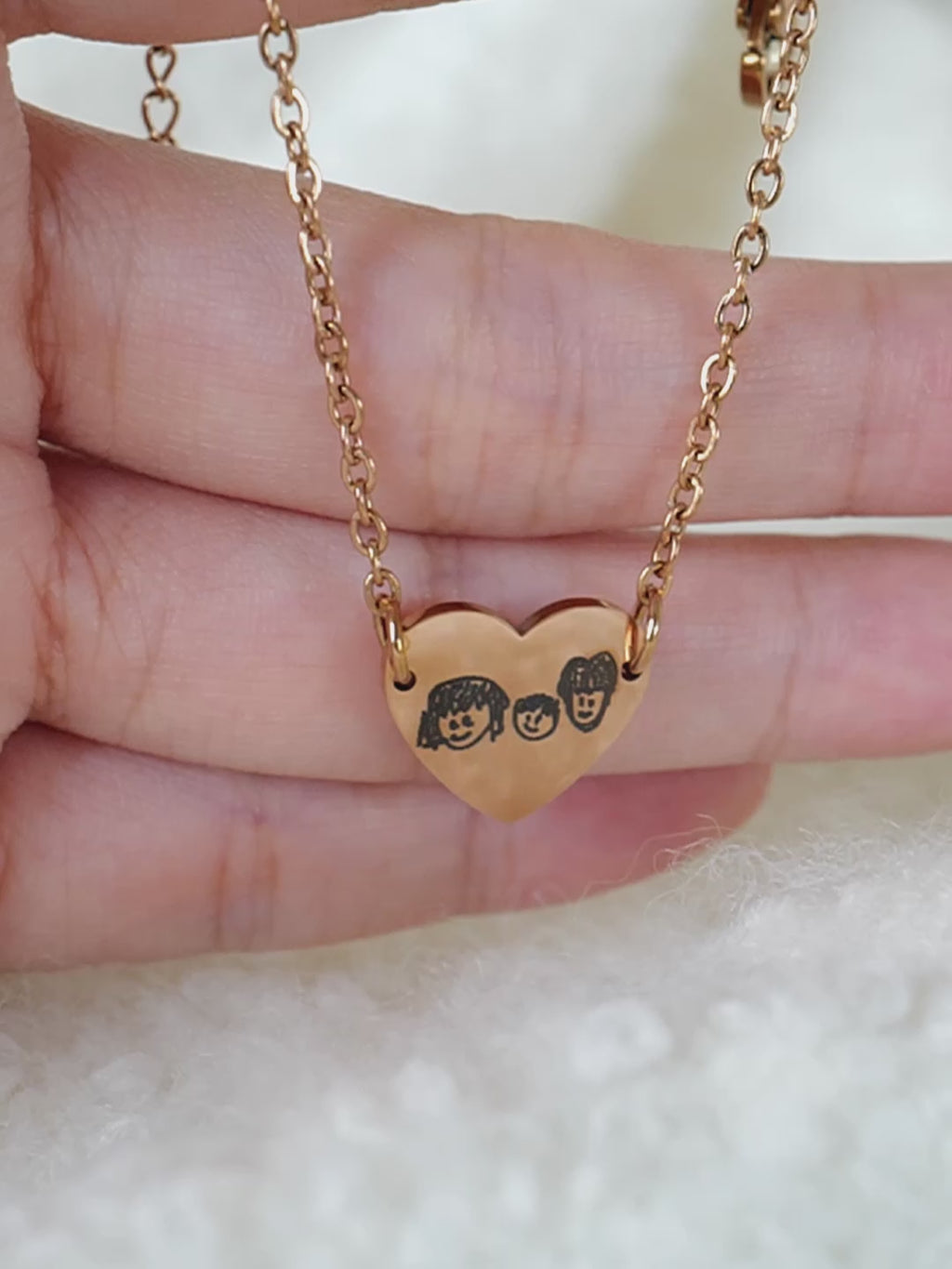 Custom Handwriting Heart Bracelet: Engraved Signature Jewelry, Memorial Gift